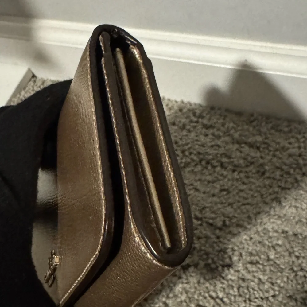 Coach Gold Women's Wristlet | Flawed see photos
